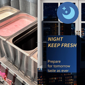 Máquina de Helados de Doble Compresor con Sistema de Preenfriamiento Oceanpower, Máquina Comercial de Helado Suave de 7 Sabores en Venta - Product Image 6