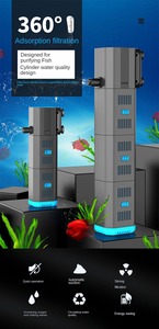 SUNSUN 6W 12W 23W nuovo 3 in 1 <span class=keywords><strong>acquario</strong></span> <span class=keywords><strong>acquario</strong></span> spugna multifunzione filtro interno con ossigenazione onda-making acqua ciclo - Product Image 4