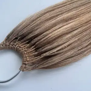 Veren Punt Menselijke Knoop Haarverlenging Vlechten Haar Dubbele Lijn Veren Hair Extensions