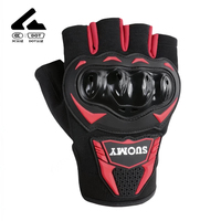 Gants de moto sans doigts coupe-vent Accessoires de sports motorisés unisexes Été Noir pour le ski