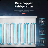Table de préparation réfrigérée personnalisable en acier inoxydable pour cuisine commerciale, restaurant et préparation alimentaire