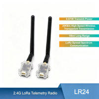Module de transmission de données longue portée MicoAir LR24 2,4 GHz LoRa Telemetry Radio FHSS pour Pixhawk PX4 ArduPilot Drone RTK