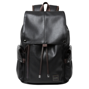 Large Capacity Business <strong>Backpack</strong> for Men Leather Laptop Computer <strong>Backpack</strong> Suitable for 15.6-inch Laptop - Product Image 1