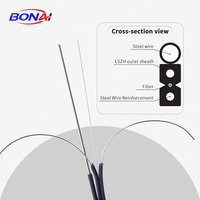 Kabel Patch Cord FTTH Pre-terminasi Terlaris GJYXCH G657A1 Tipe Bow Konektor Kustom LSZH untuk Penggunaan FTTH FTTX