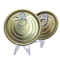 Couvercles de boîtes de conserve en fer blanc TFS à ouverture facile avec anneau de traction, non-rechargeables, logo personnalisé