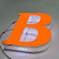 Indoor Outdoor Business Company Büro Logo Zeichen Led Werbung Illuminating Metal Letters Sign