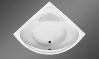 Baignoire triangulaire en acrylique, nouvelle conception, fabriquée en Chine, prix abordable
