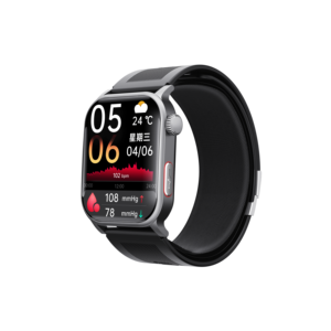 Montre connectée ECG avec pompe à air, évaluation du risque de maladie cardiaque, alarme de chute SOS, détection d'émotions EDA - Product Image 1