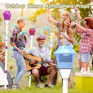 New automatic street <b>lamp</b> <b>bubble</b> blower, garden party festival supplies <b>lamp</b>, summer outdoor toy, electric <b>bubble</b> machine - Product Image 4