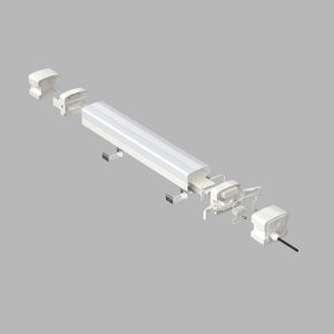 Microwave Motion Sensor LED Linear <b>Light</b> IP66 Waterproof IK10 Impact Resistant Vapor Proof Lamp for Warehouse <b>Corridor</b> - Product Image 2