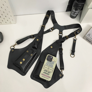 Nuova Borsa a <span class=keywords><strong>Tracolla</strong></span> Retrò in Pelle PU Impermeabile per <span class=keywords><strong>Uomo</strong></span> e Donna, Stile Gilet, Ideale per la Fiera di Canton - Product Image 4