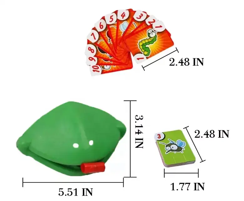 Rana blow dragon concorrenza camaleonte mangia zanzara vomito lingua carta fionda nuovo strano giocattolo da tavolo