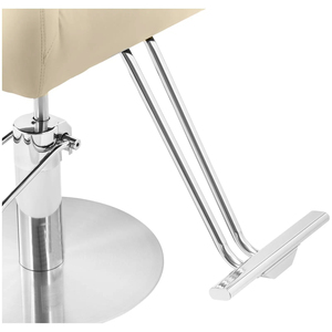 Ensemble <span class=keywords><strong>de</strong></span> fauteuils <span class=keywords><strong>de</strong></span> salon ergonomiques en cuir beige et marron, design moderne, pour salon <span class=keywords><strong>de</strong></span> coiffure féminin, équipement <span class=keywords><strong>de</strong></span> beauté - Product Image 4