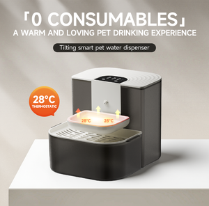 Fontaine à eau intelligente pour animaux de compagnie avec pompe silencieuse et distributeur d'eau intelligent rechargeable avec séparation propre/saleté - Product Image 5