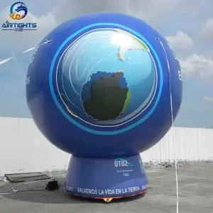 कस्टम ब्रांड मुद्रण गर्म हवा के गुब्बारे आकार घटना के लिए Inflatable छत जमीन गुब्बारा विपणन