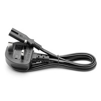 Cable de Alimentación de 1.5M (8 Pies) con Enchufe de 2 Pines para Reino Unido, Cable de Alimentación Universal con Enchufe C7 para Computadora Portátil