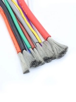 4 6 7 8 10 12 14 16 18 20 22 24 AWG Gauge Haute Température Résistant à la Chaleur Câble en Caoutchouc de Cuivre Solide Fil de Silicone