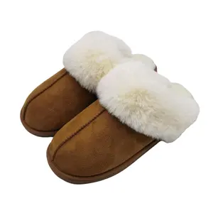 Cozy Slippers Hot Sell Factory Direct Shipped Simple Style Ladies Memory Foam Faux Fur Slipper Knitted Fleece Lined Super Soft Shoes