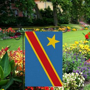 Bandera <span class=keywords><strong>de</strong></span> la República Democrática del Congo para Exteriores, Material <span class=keywords><strong>de</strong></span> Lino <span class=keywords><strong>de</strong></span> Alta Calidad, 12*18 Pulgadas, Más Estilos para Elegir - Product Image 3