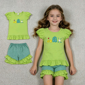 Conjuntos de Ropa Deportiva RTS Boutique Golf con Bordado para Niñas Pequeñas, Shorts Transpirables, Venta al por Mayor, Nuevos Estilos - Product Image 3