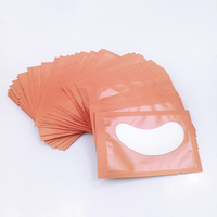 Patchs hydrogel sous les yeux en coton fin, sans peluches, avec logo personnalisé, pour extensions de cils, fournisseur de patchs oculaires, 50 paires