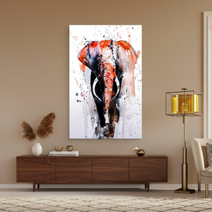 Elegant Tempered Glass <b>Elephant</b> Canvas: Modern Animal <b>Decor</b> Print,WRAPPED CANVAS - Product Image 3