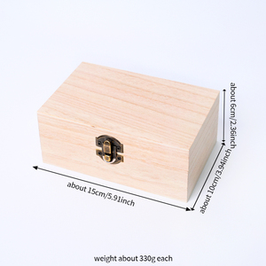 Wholesale Wooden Box Design Natural <b>Crystal</b> Mineral Specimen <b>Raw</b> Stone Gift Box for Meditation - Product Image 3