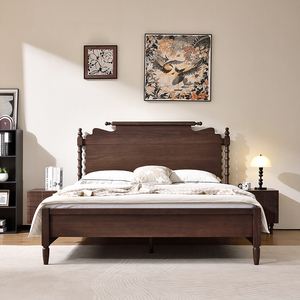 Modern Chinese Solid Wood <b>Bed</b> Frame <b>With</b> <b>Storage</b> and King Size Bedroom Furniture Zy880 Minimalist Design and Modern Look E - Product Image 4