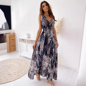 In voorraad mode kleding casual wear vrouwen jurk zomer dame jurk