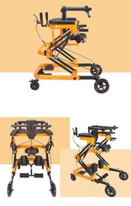 Aides à la marche pour enfants et adultes, équipement d'entraînement à la marche, déambulateurs multifonctions pliables pour la paralysie cérébrale - Product Image 3