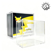 Boîte de protection en acrylique transparente pour ETB avec protection UV et couvercle magnétique
