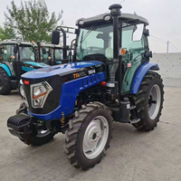 Tracteur agricole TAVOL 80 CV avec moteur Weichai, transmission intégrale et boîte de vitesses avec pompe, haute productivité pour les agriculteurs