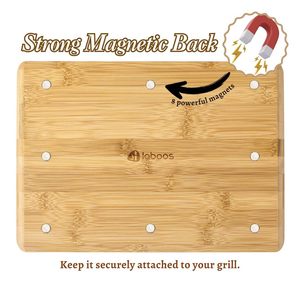 Planche à découper magnétique en bambou Hua Song 34x24x1.5cm pour grillades et cuisson en extérieur - Product Image 2