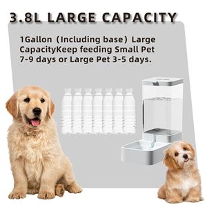 3.8L Automatic Pet Food Water Dispenser Lovely Easy Use <strong>Rounded</strong> <strong>Bowls</strong> for Small Animals Cats <strong>Dogs</strong> Boxed - Product Image 4