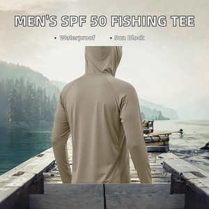 UPF 50+ Windproof Waterproof Hooded Fishing <b>Shirt</b> Long Sleeve <b>Sun</b> Protection Jersey Quick Dry Breathable Outdoor Wear - Product Image 2