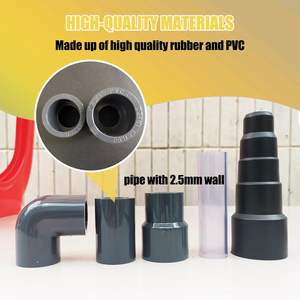 1 "" Unclog وإخلاء/C خطوط تصريف HVAC خط تصريف تيار متردد عالمي محول فراغ إلى محول أسود - Product Image 2