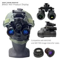 QCNV BNVD1431 FOV40 °   Tube intensificateur d'image GEN2+FOM1400+ IIT P43/P45, lunettes binoculaires à volet automatique, dispositif de vision nocturne OEM/ODM
