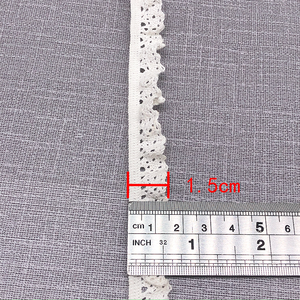 شريط دانتيل قطني مرن بعرض 1.5 سم، صديق للبيئة، مثير، لتزيين ملابس النساء - Product Image 2
