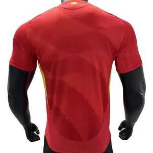 Camisa vermelha para futebol masculino, camisa vermelha MORATO #7 Gavi #9 Country Football, camisa esportiva esportiva para futebol, 2024, Espanha, atacado