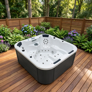 <span class=keywords><strong>Jacuzzi</strong></span> <span class=keywords><strong>Exterior</strong></span> de Lujo Hecho en China, <span class=keywords><strong>Jacuzzi</strong></span> para Patio Trasero de Hotel, Hidromasaje, <span class=keywords><strong>Jacuzzi</strong></span> <span class=keywords><strong>Exterior</strong></span> Cuadrado para 4 Personas - Product Image 1