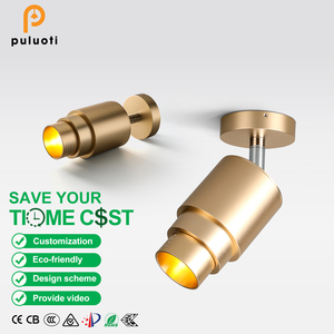 Focos LED dorados de nuevo diseño de 7W montados en superficie, ángulo de haz de 15-60 °, techo ajustable antideslumbrante de aluminio para sala de estar - Product Image 1