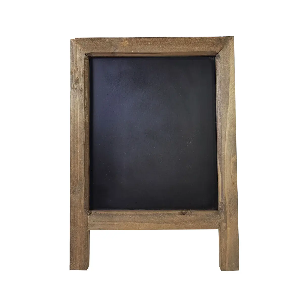 AHOME Display Sign Sandwich Board in piedi lavagna con struttura in legno nero