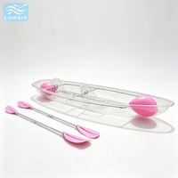 Siège de canoë transparent flottant latéral double place avec kit complet pour lac, fabrication chinoise Lumark, usage commercial