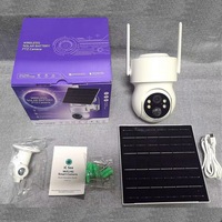Cámara Solar Icsee con Tarjeta SIM 4G, Cámara Solar Inalámbrica para Exteriores con WiFi, Compensación de Retroiluminación, IP65 Impermeable