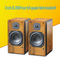 Haut-parleur de bibliothèque 200W 8 pouces en bois Hifi haut-parleur passif haute puissance Audio système Home cinéma amplificateur de son