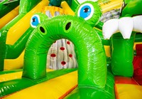 Ciudad de Diversión Inflable Comercial con Temática de Dinosaurios, Castillo Inflable Grande de PVC, Parque de Atracciones para Niños, Alquiler para Fiestas