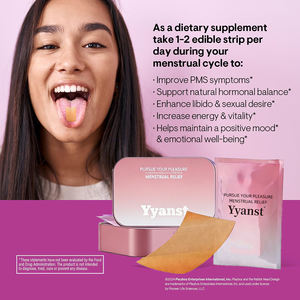 Vitex Agnus Castus y Inositol de alta calidad. Alivia los síntomas menstruales y mejora la energía. Tiras orales. - Product Image 4