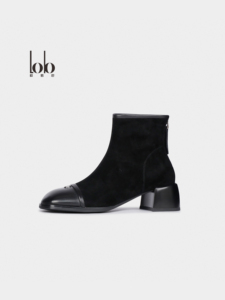 2025 qualité automne/hiver mode <span class=keywords><strong>bottines</strong></span> femmes talons hauts Style épais en <span class=keywords><strong>cuir</strong></span> véritable hauteur augmentant le <span class=keywords><strong>talon</strong></span> Durable - Product Image 3