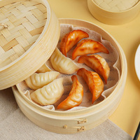 Modèle réaliste de dumpling artificiel GYOZA pour festival, simulé, frit et grillé, en plastique écologique TABA SQUISHY, promotionnel