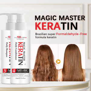 Traitement à la kératine bio brésilienne MMK sans formaldéhyde, <span class=keywords><strong>lissage</strong></span> des cheveux, réparation, shampoing à la kératine pour cheveux abîmés - Product Image 3